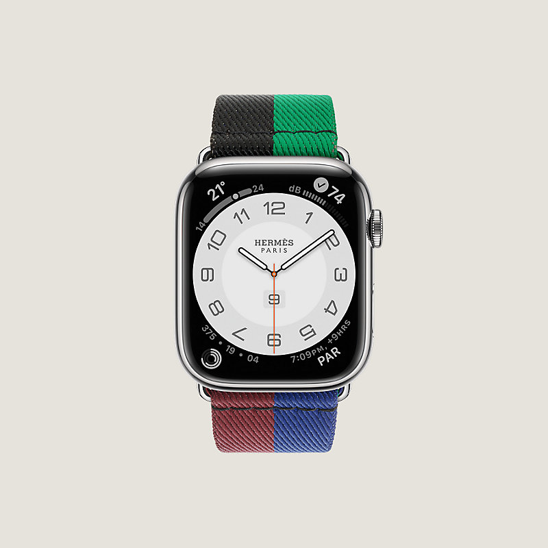 Apple Watch Hermès 45 mm Casaque Single Tour錶帶| Hermès 愛馬仕